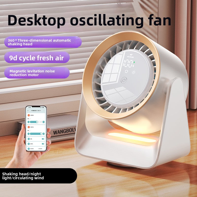 Digital Display USB Desktop Fan with Remote Control