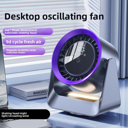 Digital Display USB Desktop Fan with Remote Control