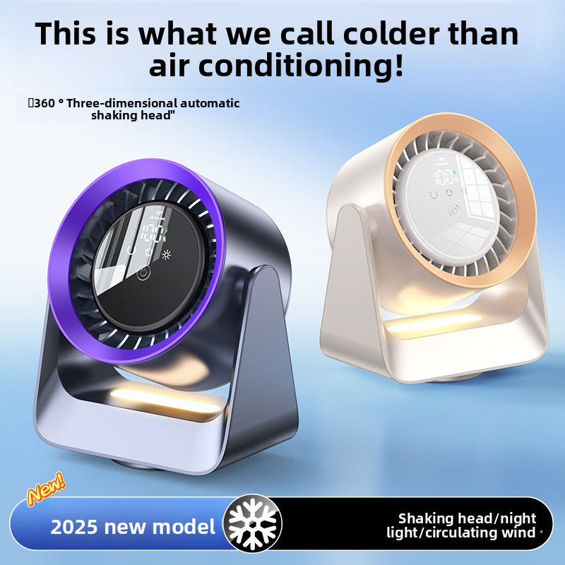 Digital Display USB Desktop Fan with Remote Control