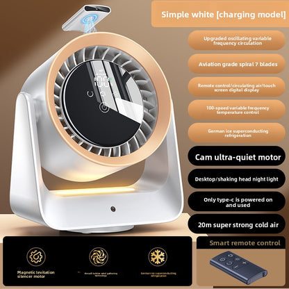 Digital Display USB Desktop Fan with Remote Control