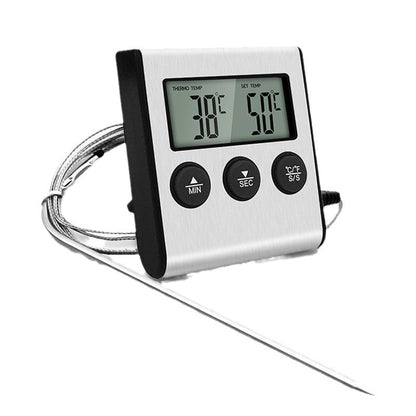 Digital Food Thermometer Stainless Steel Probe Cooking BBQ