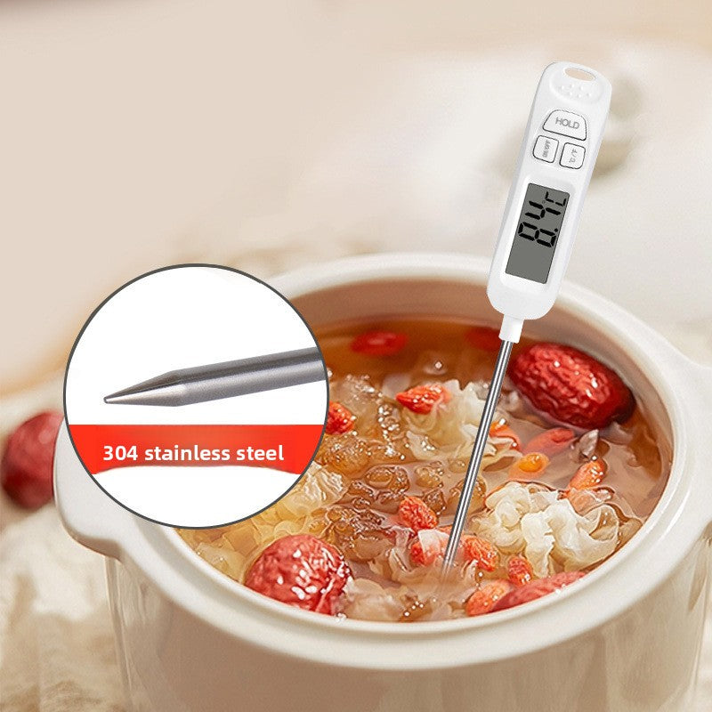 Digital Food Thermometer with Stainless Steel Probe