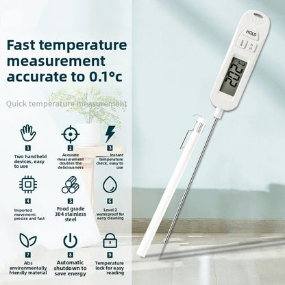 Digital Food Thermometer with Stainless Steel Probe