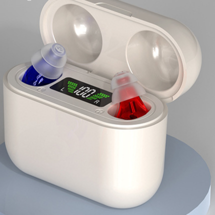 Digital Hearing Aid with Charging Case