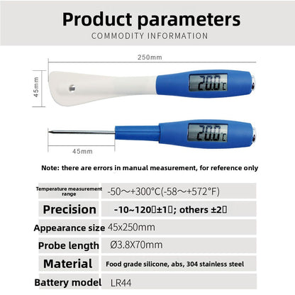 Digital kitchen food thermometer