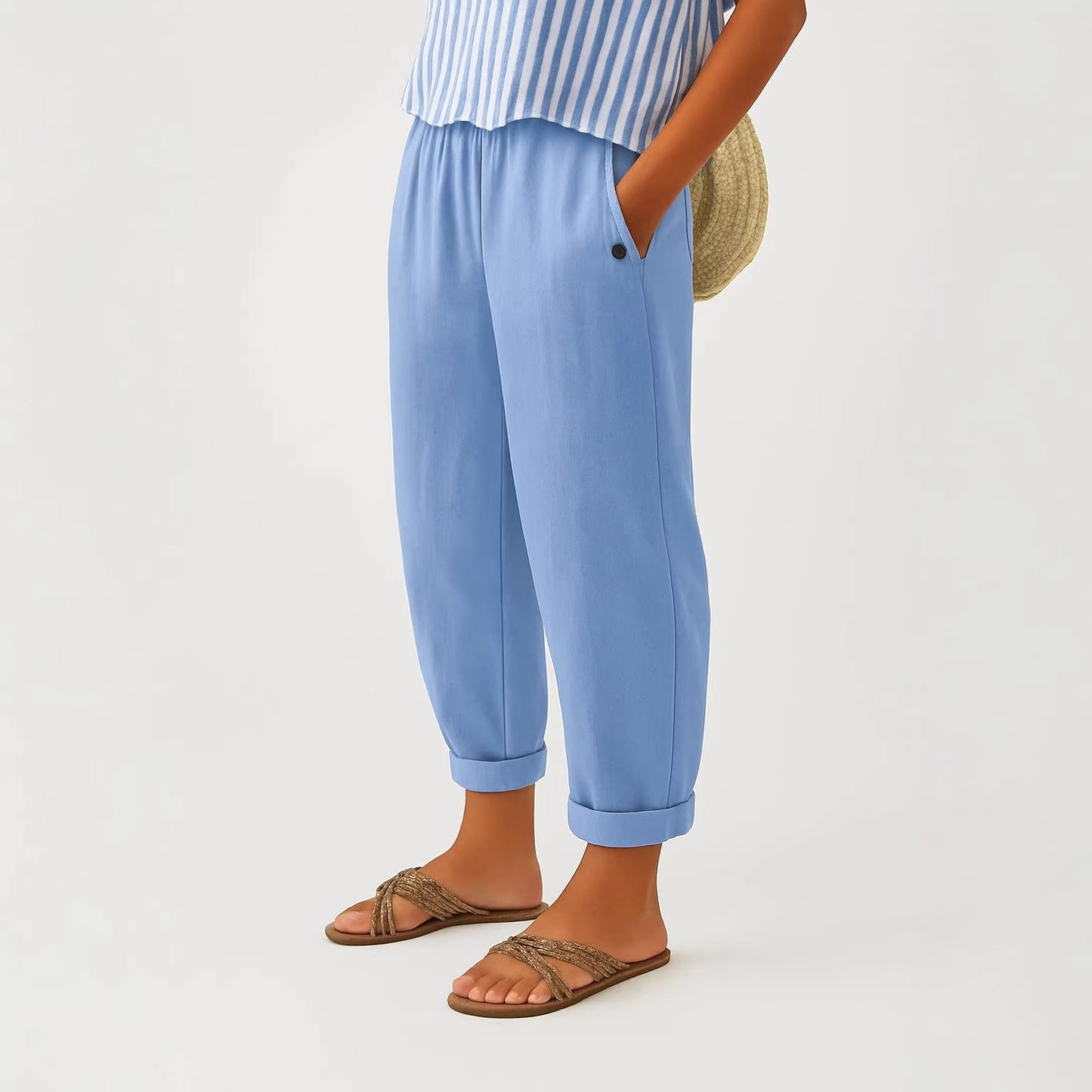 Digital Print Casual Pants