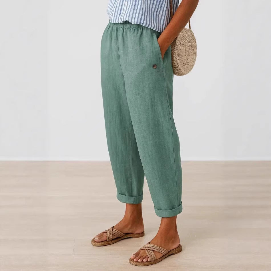 Digital Print Casual Pants