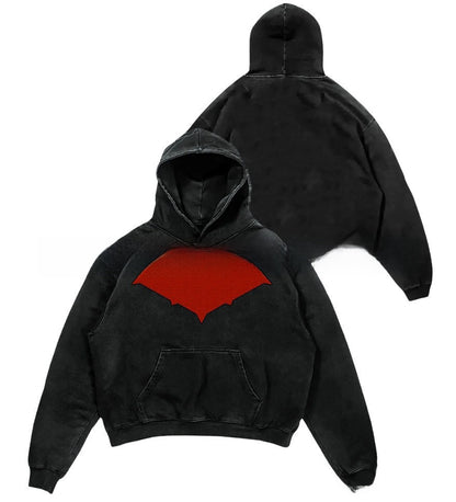 Digital Print Hooded Long Sleeve Shirt