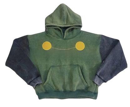 Digital Print Hooded Long Sleeve Shirt