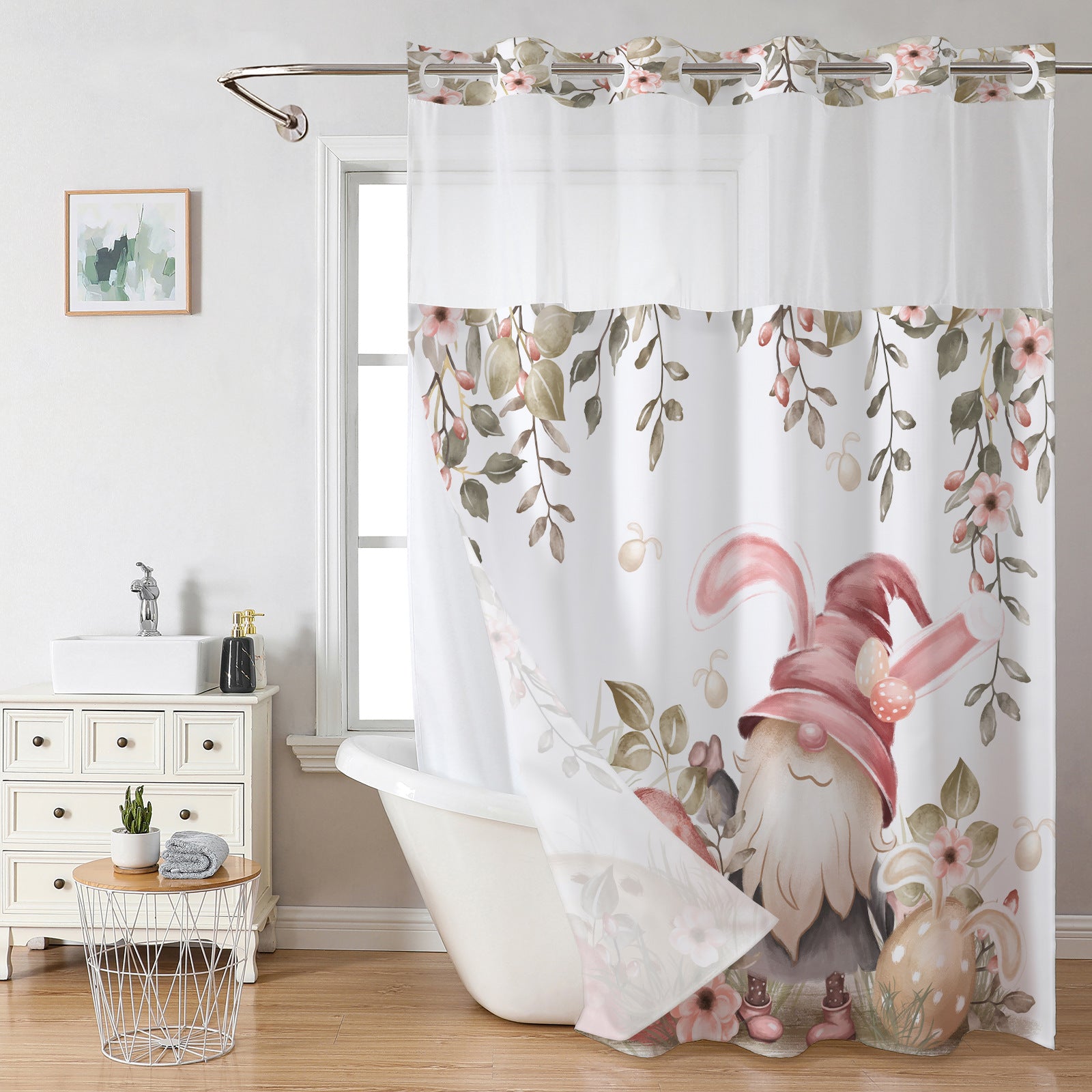 Digital Print Polyester Shower Curtain