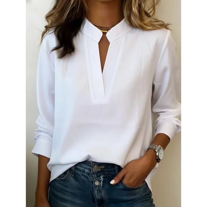 Digital Print Pullover Blouse
