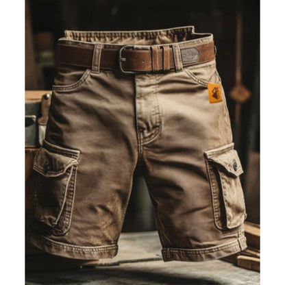 Digital Print Shorts with Zipper for Men