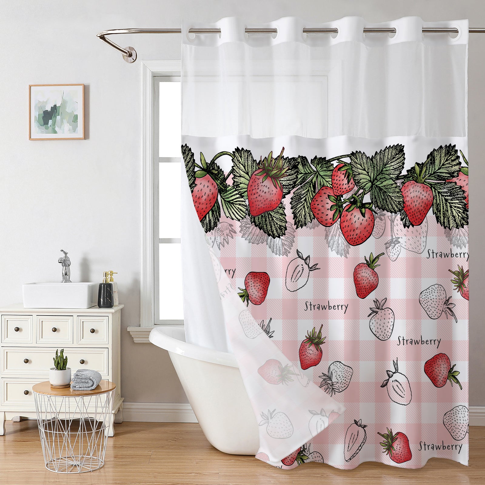 Digital Print Waterproof Shower Curtain