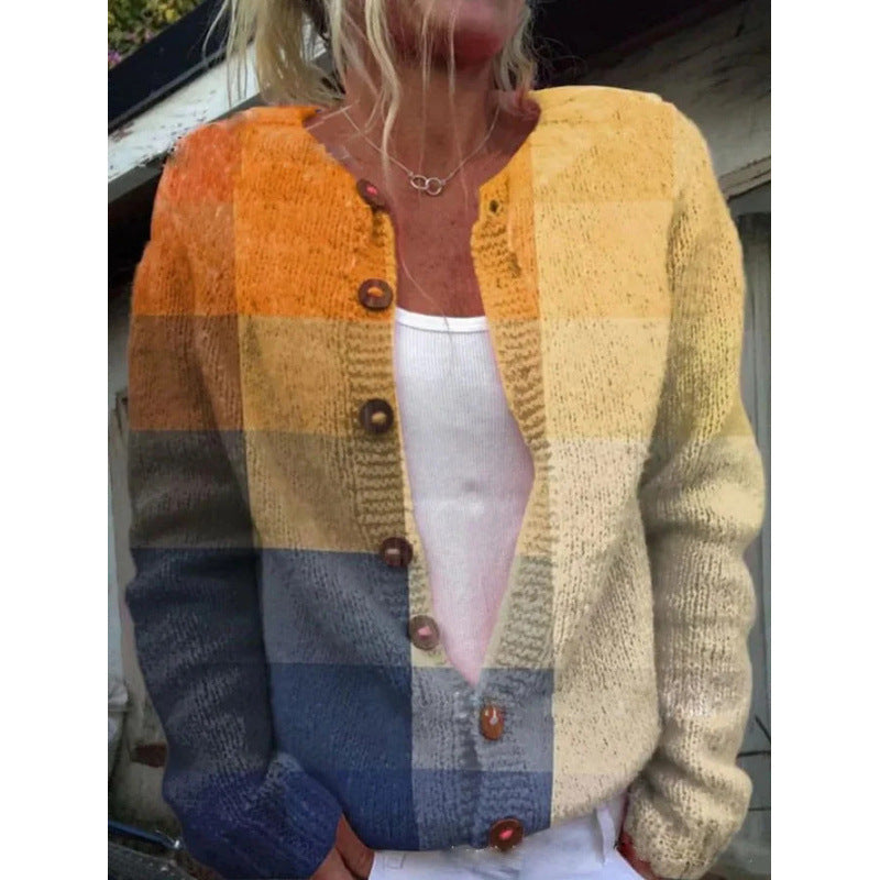 Digital Printed Cardigan Hoodie for Women – Early Spring/Autumn