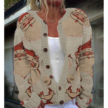 Digital Printed Cardigan Hoodie for Women – Early Spring/Autumn