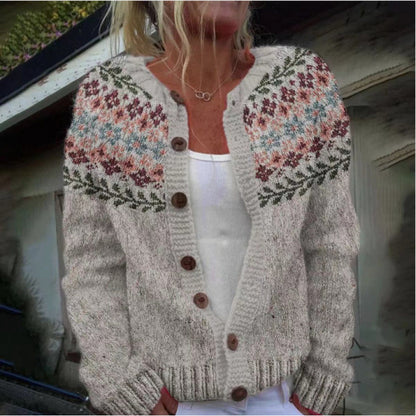 Digital Printed Cardigan Hoodie for Women – Early Spring/Autumn