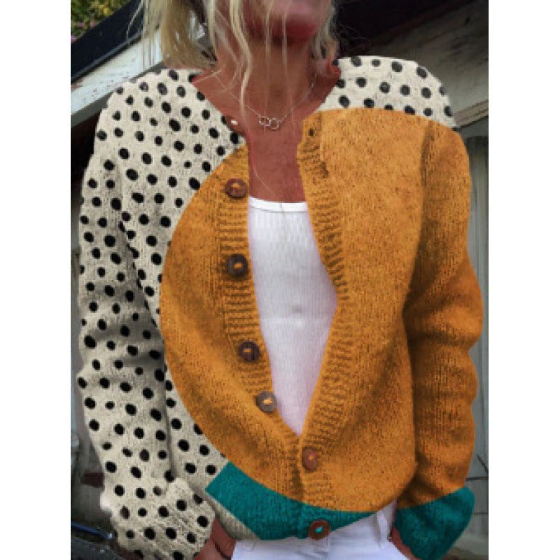 Digital Printed Cardigan Hoodie for Women – Early Spring/Autumn