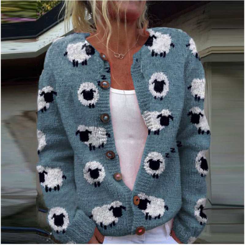 Digital Printed Cardigan Hoodie for Women – Early Spring/Autumn
