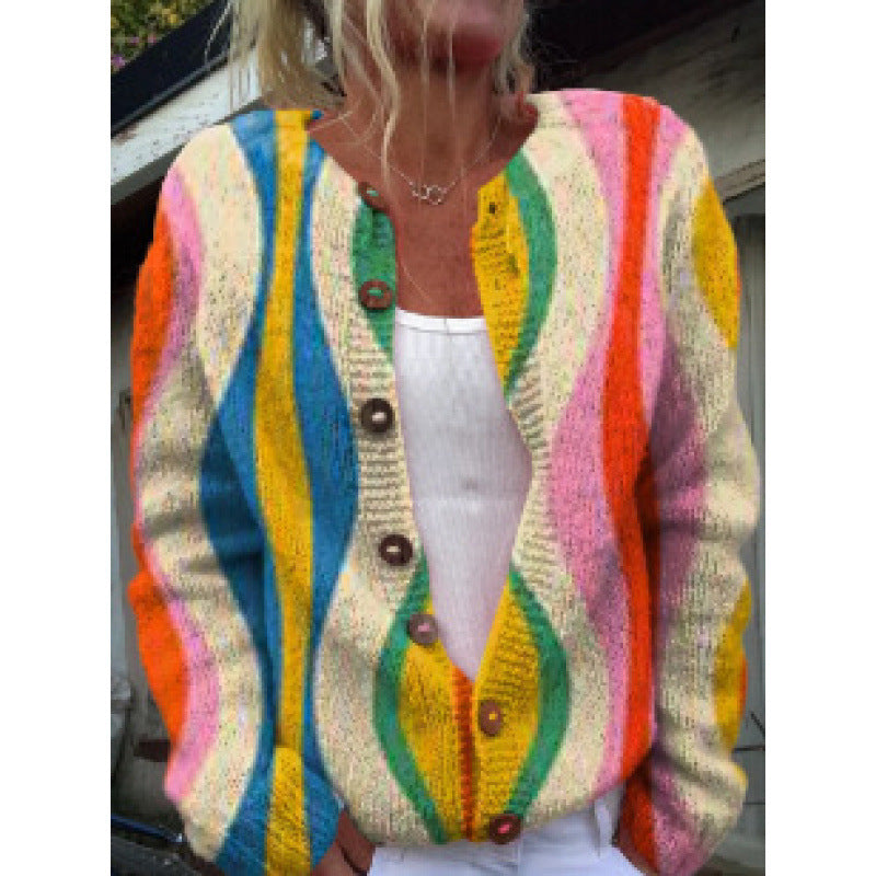 Digital Printed Cardigan Hoodie for Women