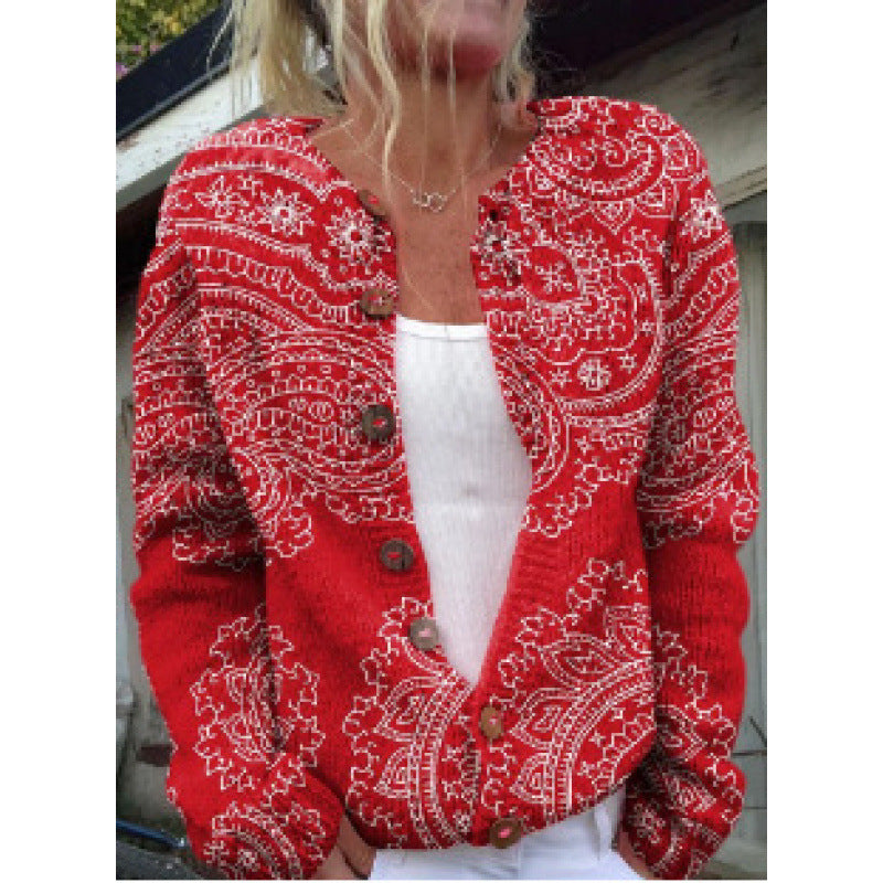 Digital Printed Cardigan Hoodie for Women