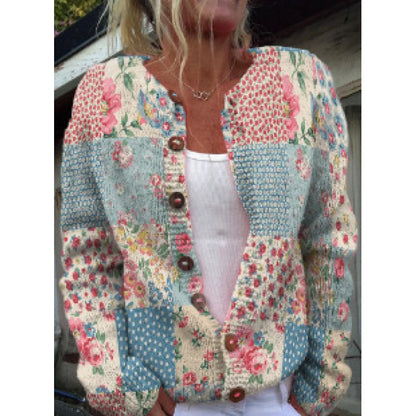 Digital Printed Cardigan Hoodie for Women