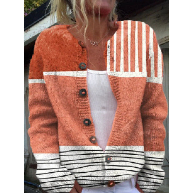 Digital Printed Cardigan Hoodie for Women