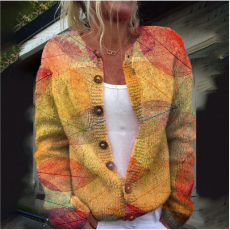 Digital Printed Cardigan Hoodie