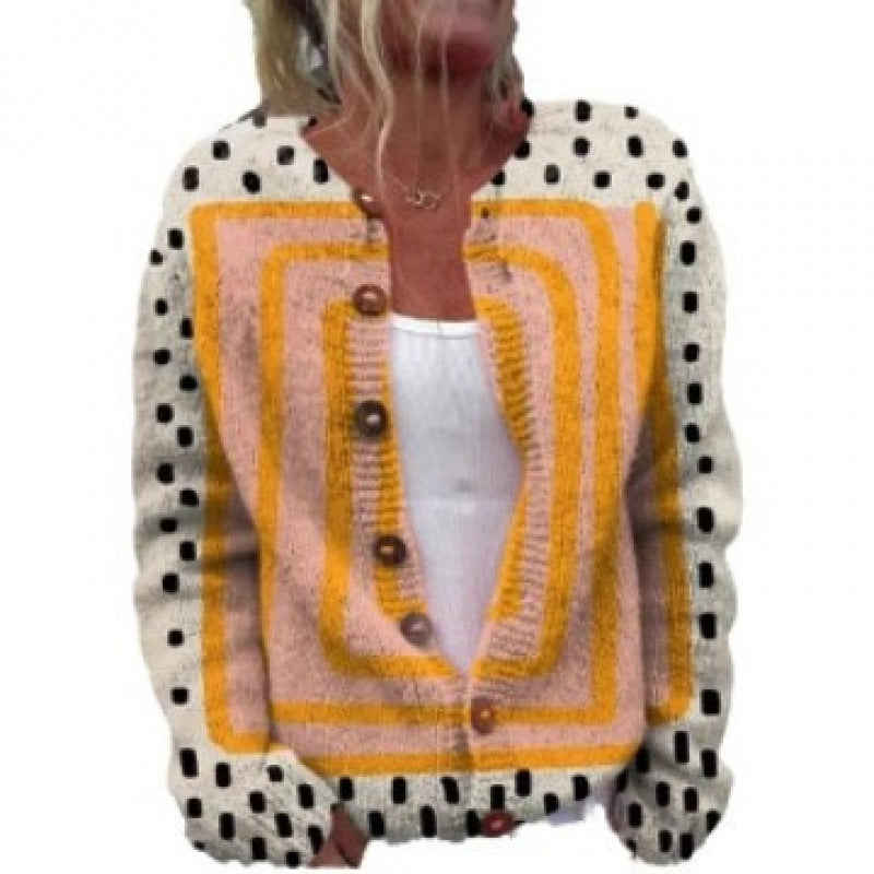 Digital Printed Cardigan Hoodie Women's Early Spring/Autumn Outerwear