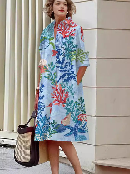 Digital-printed dress