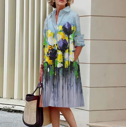 Digital-printed dress