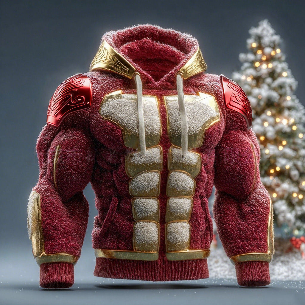 Digital-printed men's long-sleeve shirt