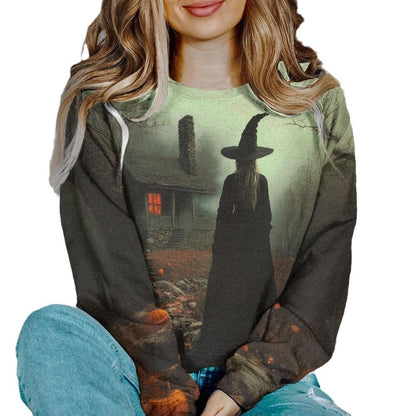 Digital Printing Skull Hooded Sweatshirt
