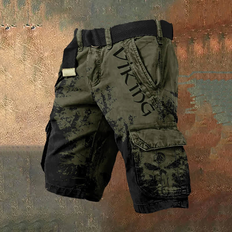 Digital Printing Trendy Shorts Zipper Men's Pants