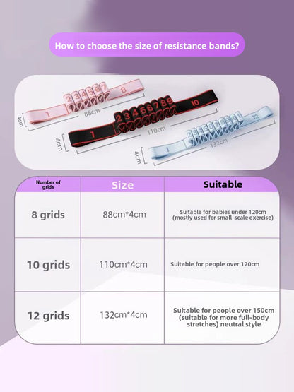 Digital yoga dance elastic resistance band
