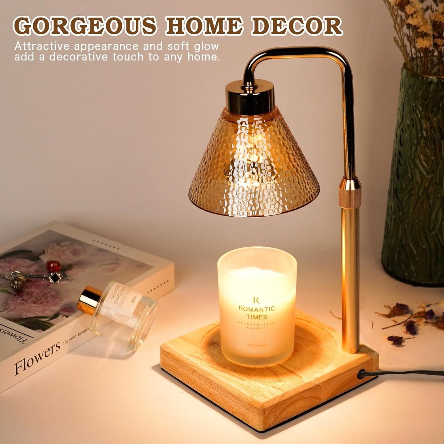 Dimmable Candle Warmer Lamp with Timer