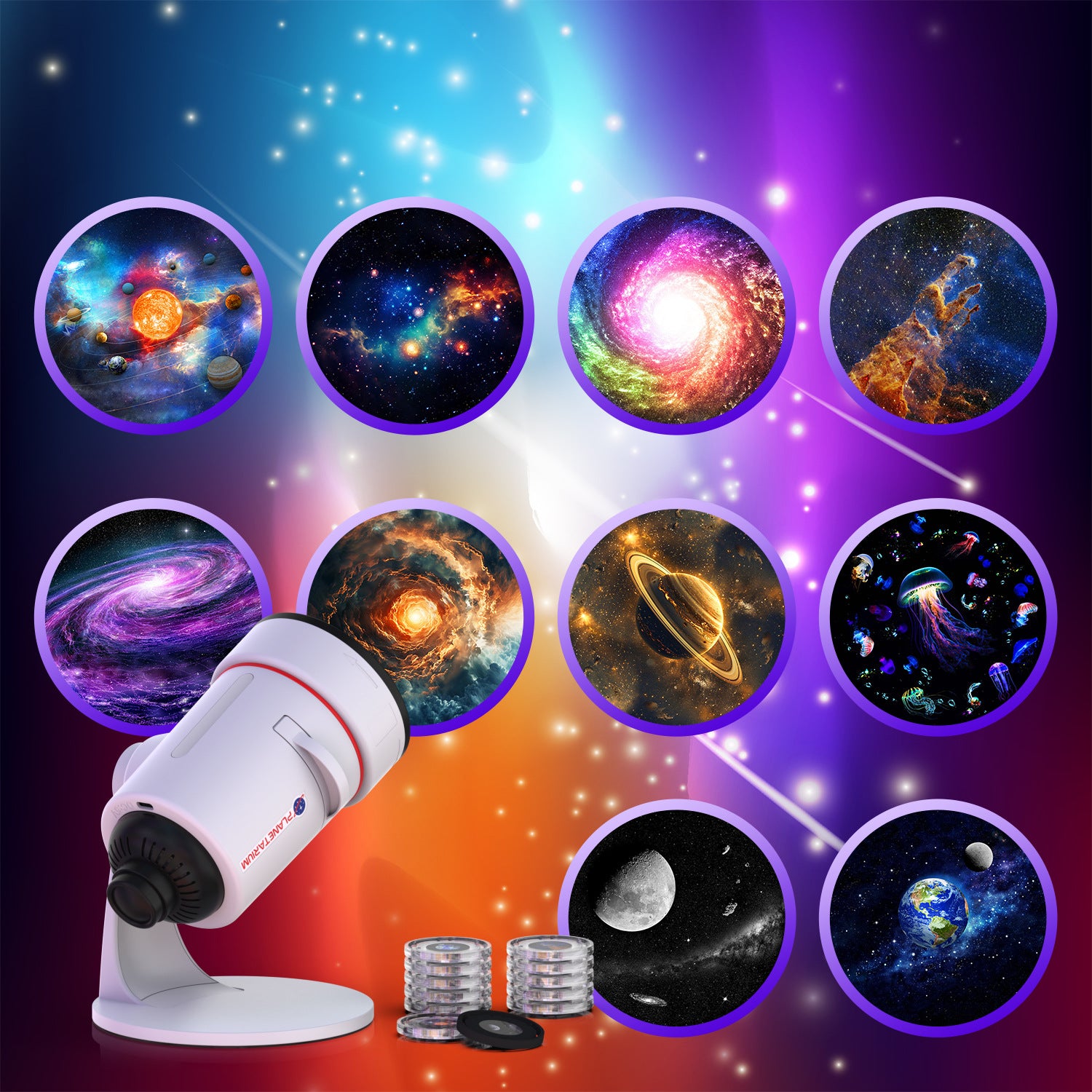 Dimmable Starry Sky Projection Night Light