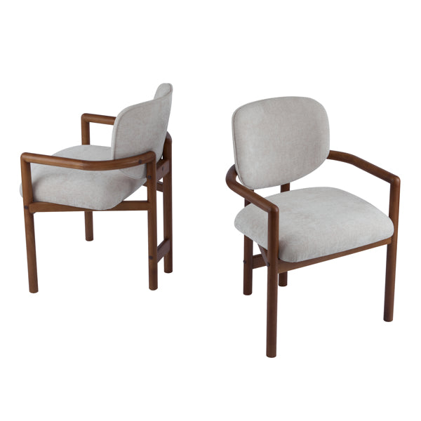Dining Chairs Set of 2 Upholstered Arm Chairs