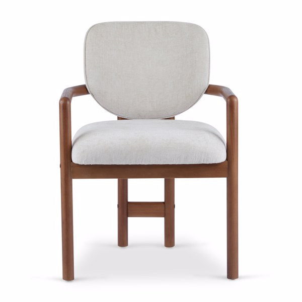Dining Chairs Set of 2 Upholstered Arm Chairs