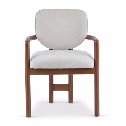 Dining Chairs Set of 2 Upholstered Arm Chairs