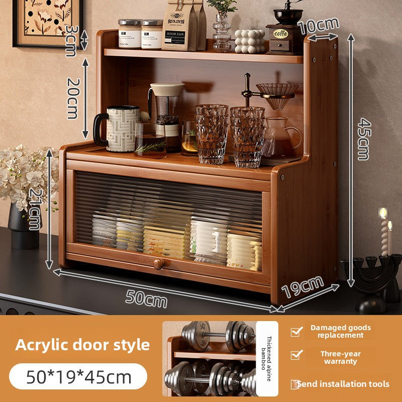 Dining table storage rack
