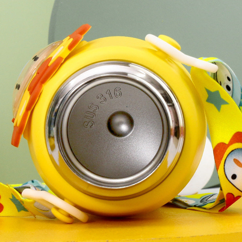 Dinosaur Baby Strap Double Lid Insulated Cup