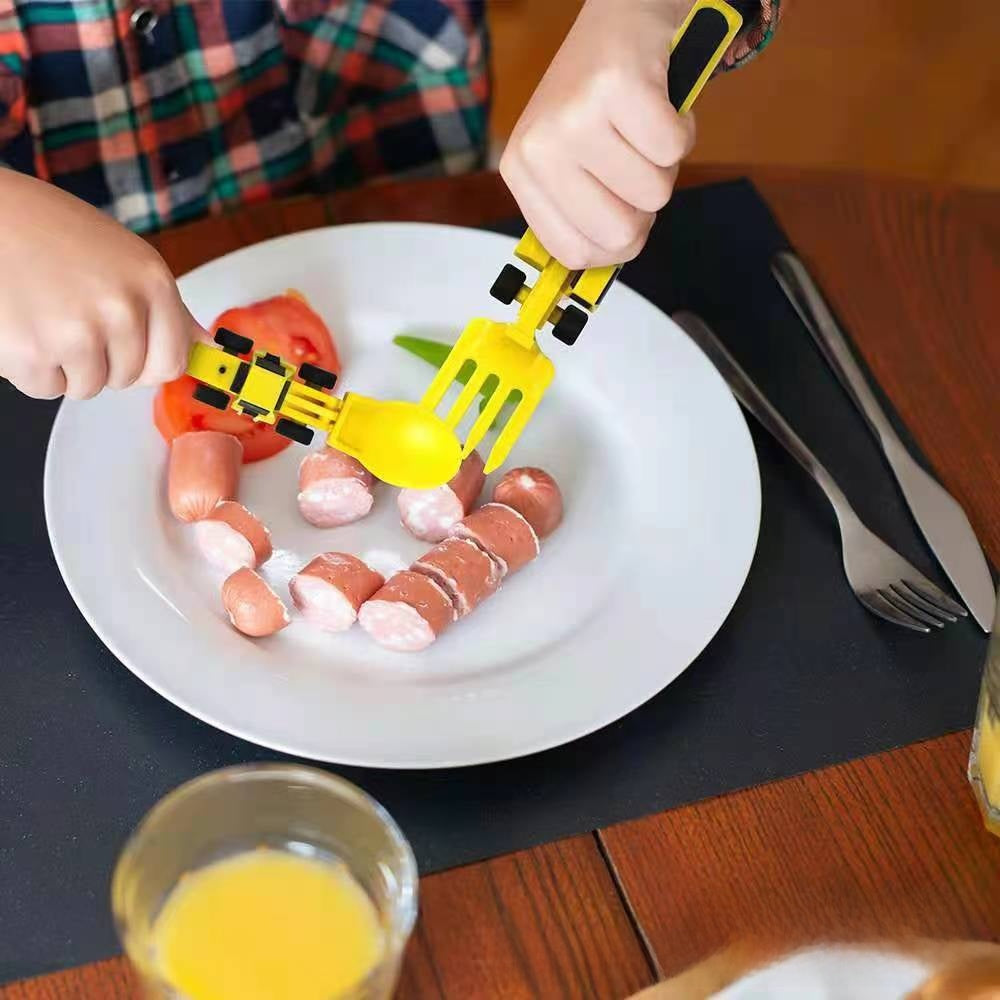 Dinosaur Excavator Theme Children Tableware Set