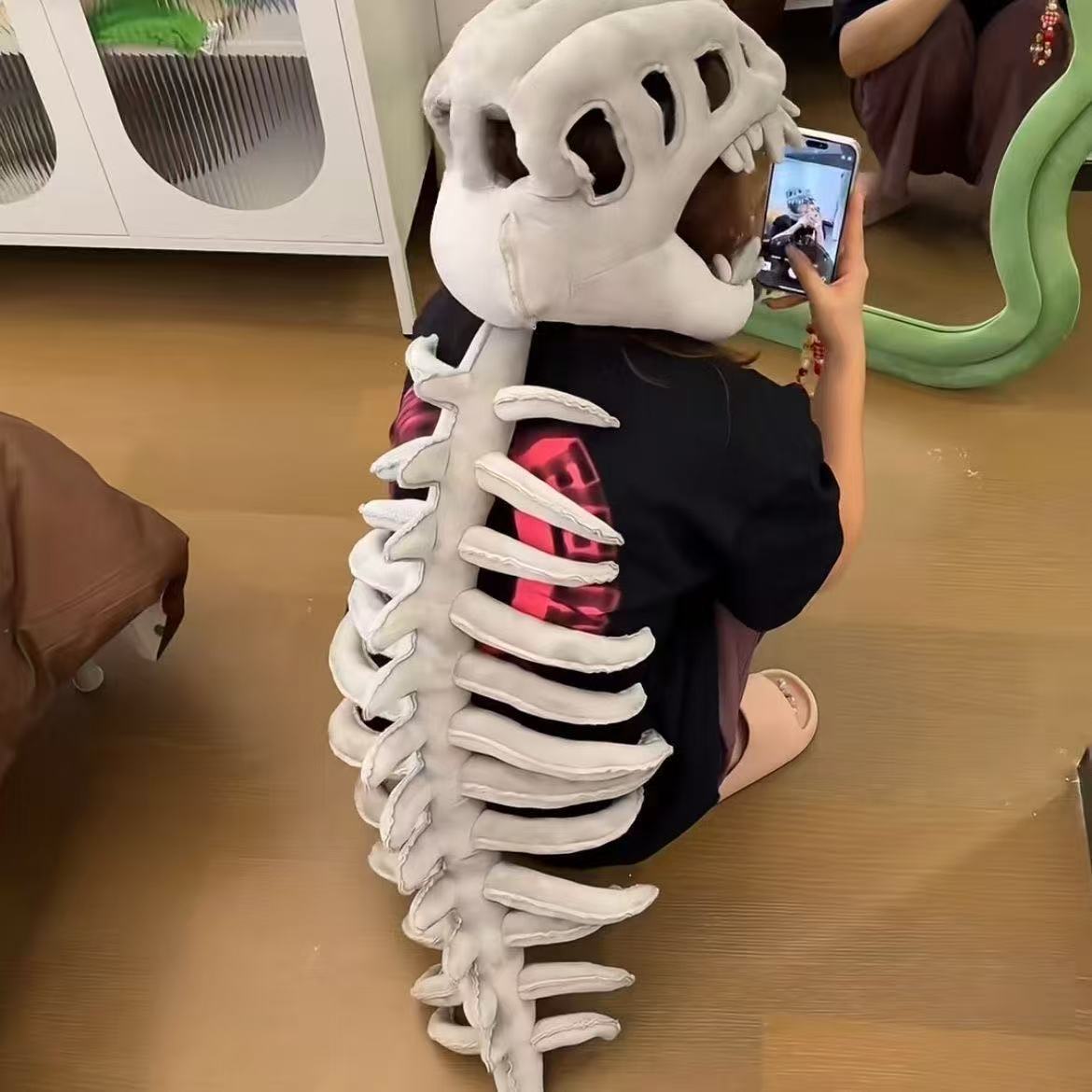 Dinosaur Skeleton Costume Skull Hat