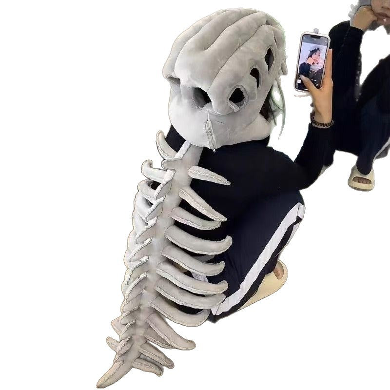 Dinosaur skeleton head mask hat