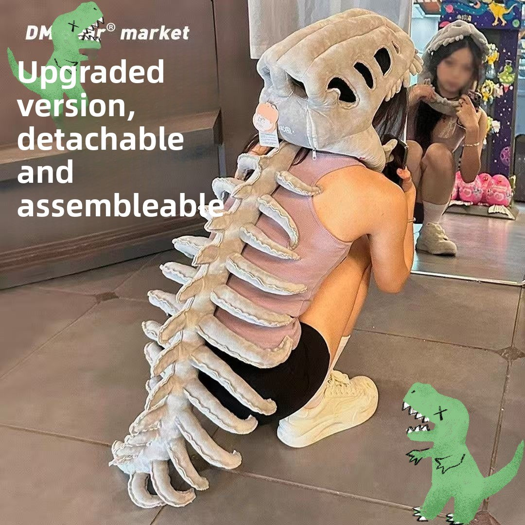 Dinosaur skeleton head mask hat