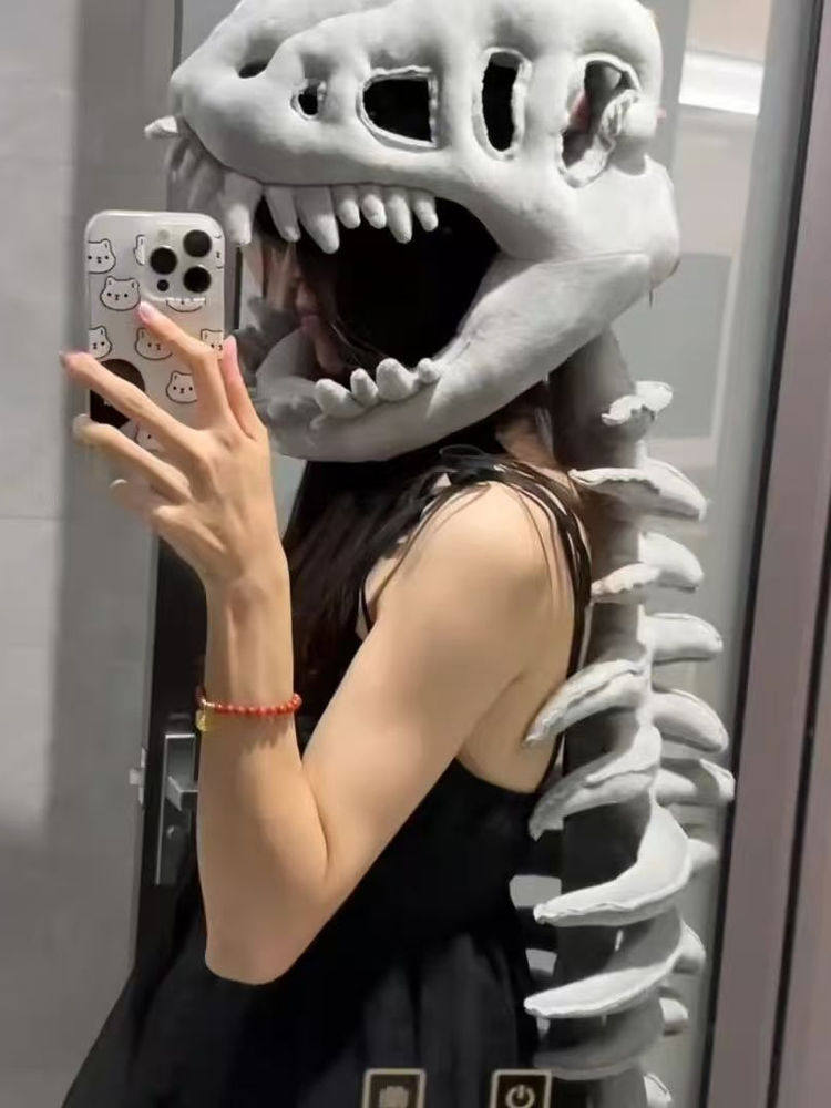 Dinosaur Skeleton Headgear Costume