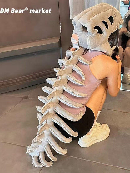 Dinosaur Skeleton Headgear Doll Costume