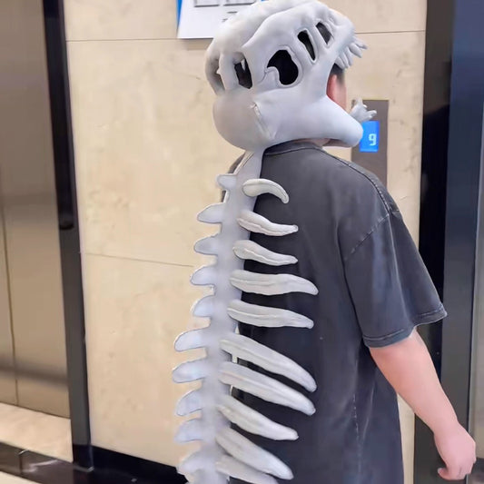 Dinosaur skeleton headgear