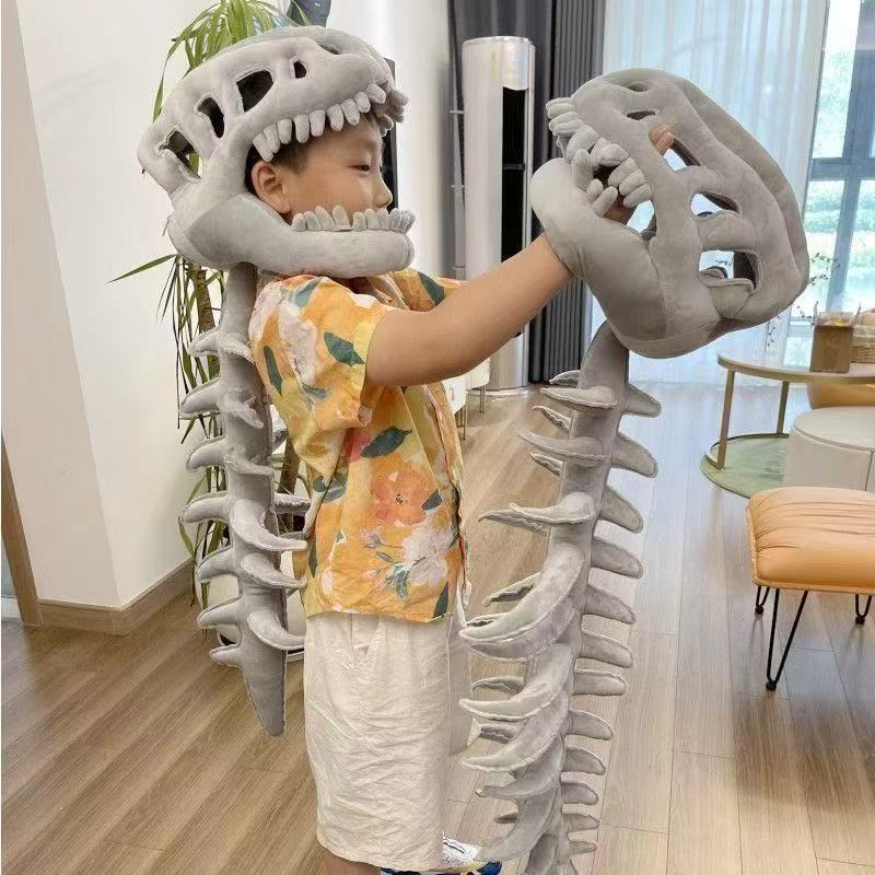Dinosaur skeleton headgear