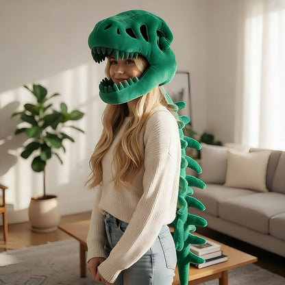 Dinosaur Skeleton Plush Costume Hat